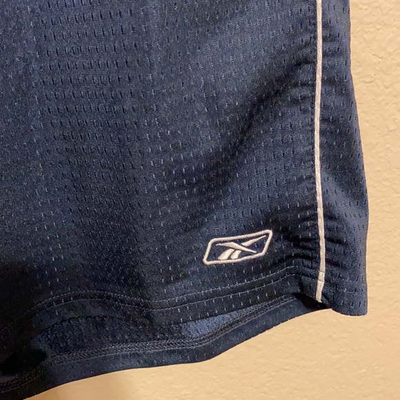 ❤️2 for $10 Reebok Mens Dark Blue Mesh Athletic Shorts - Picture 2 of 4